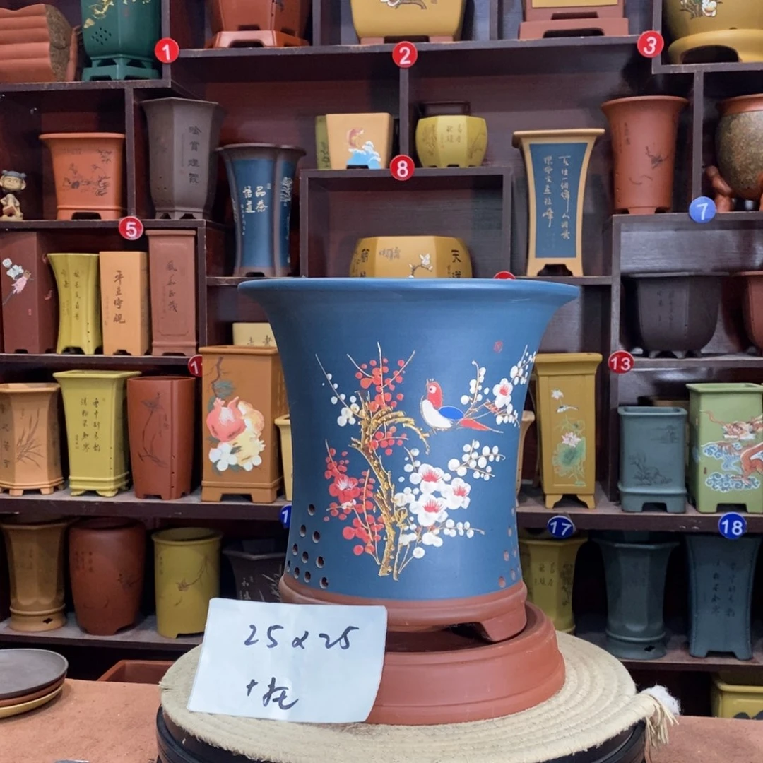 紫砂艺术紫砂花盆