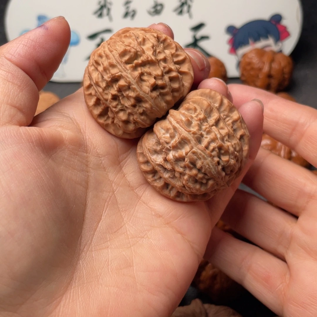 把件文玩核桃W 11 40 白狮子