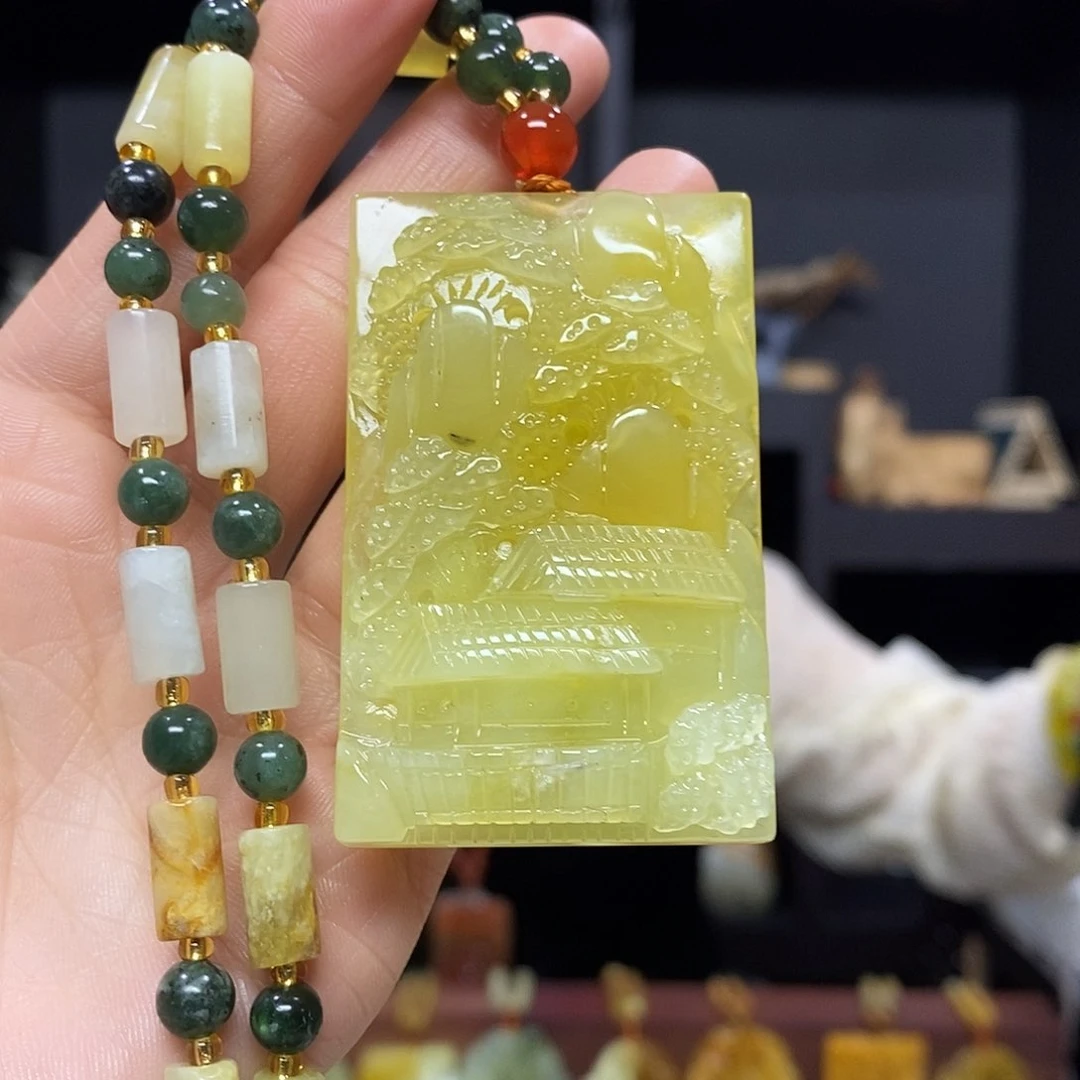 岫玉挂件吊坠未镶嵌