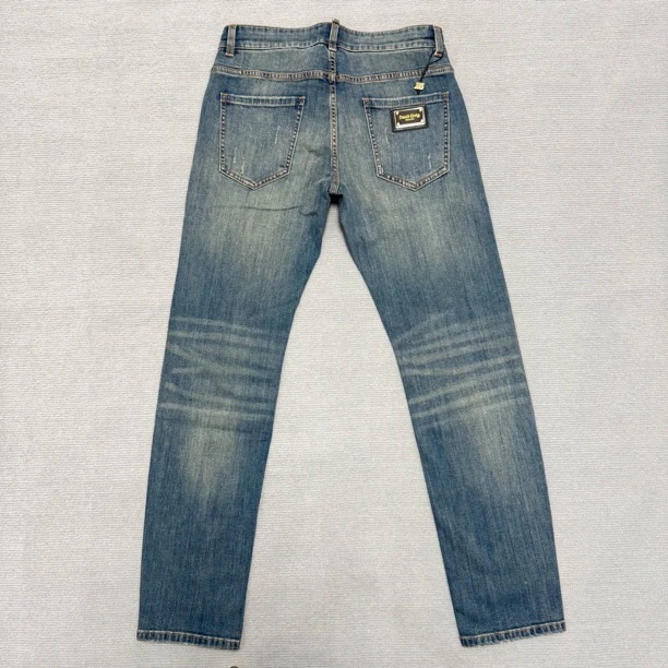 25早秋新款 D2316男士设计师进口百搭时尚弹力水洗小直筒牛仔裤