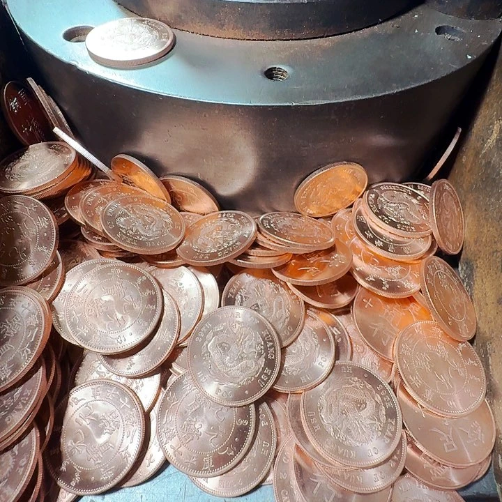 铜一两的紫铜原光10个随机发