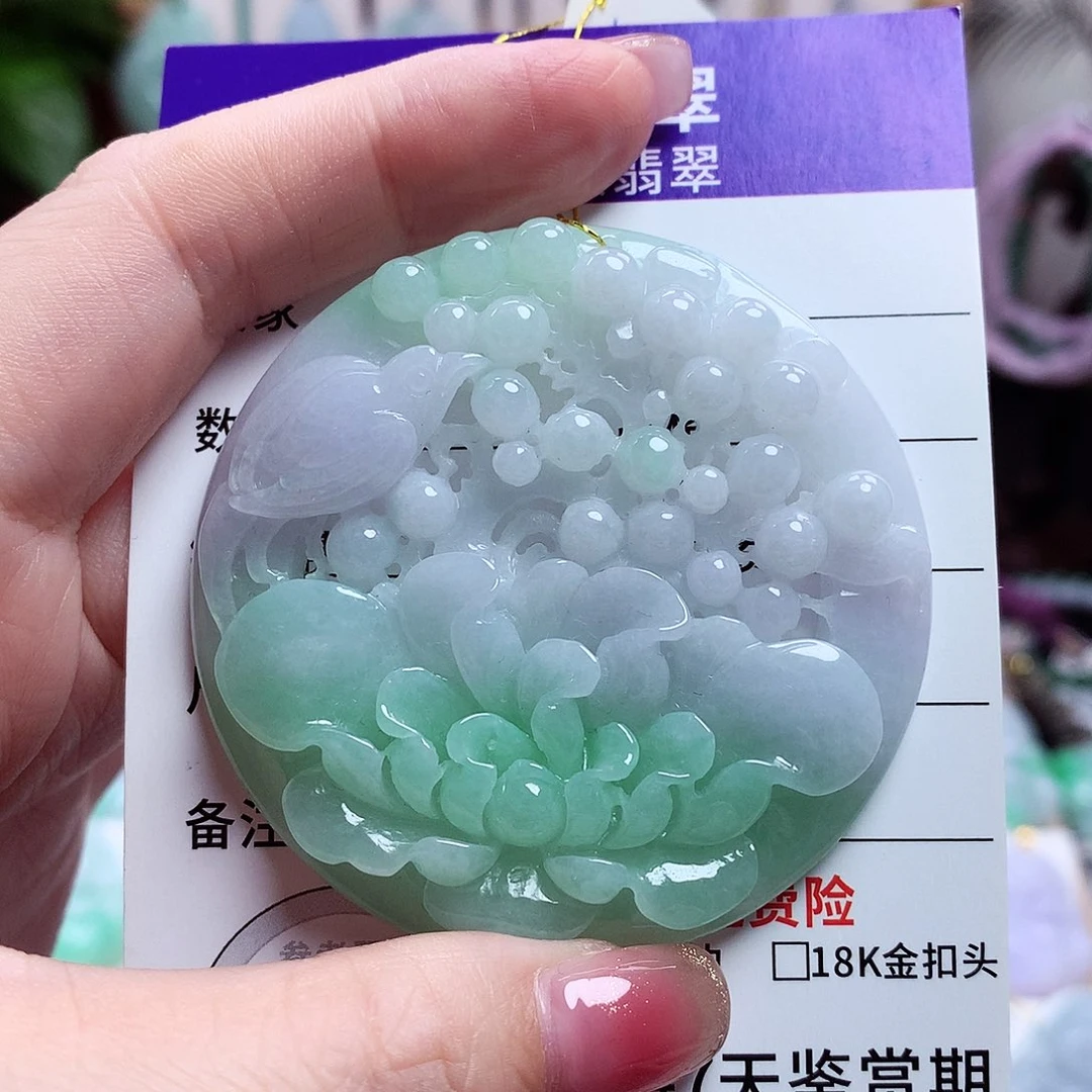 颈饰未镶嵌翡翠花开富贵59