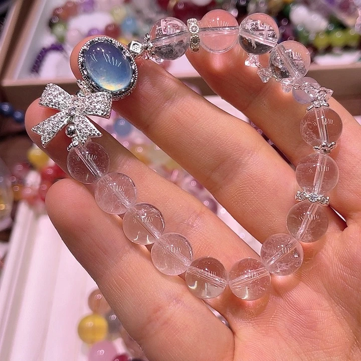 水晶手链未镶嵌海蓝宝魔盒