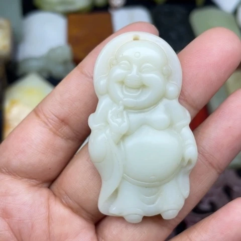 和田玉未镶嵌颈饰35