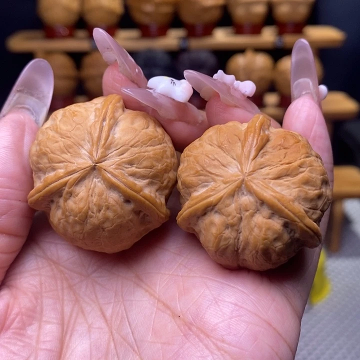 孤***尘把件文玩核桃甲壳虫三棱3号