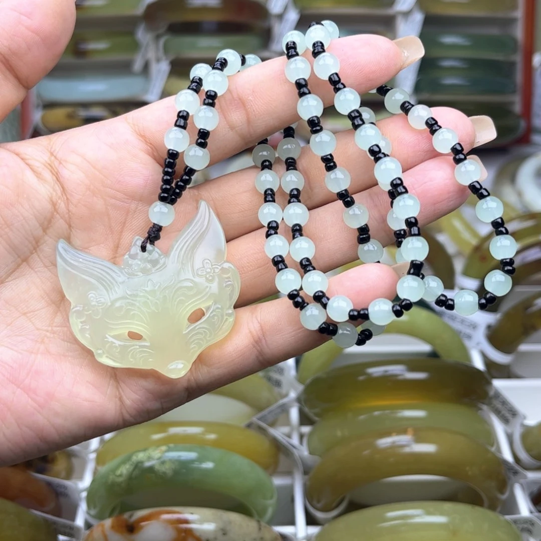 心***柿蛇纹石玉未镶嵌手镯