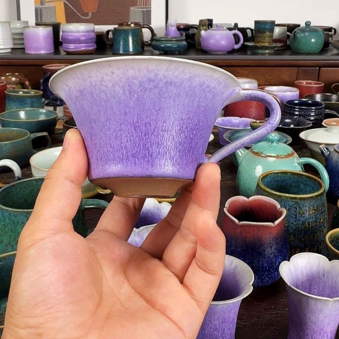 紫光釉马克杯咖啡杯