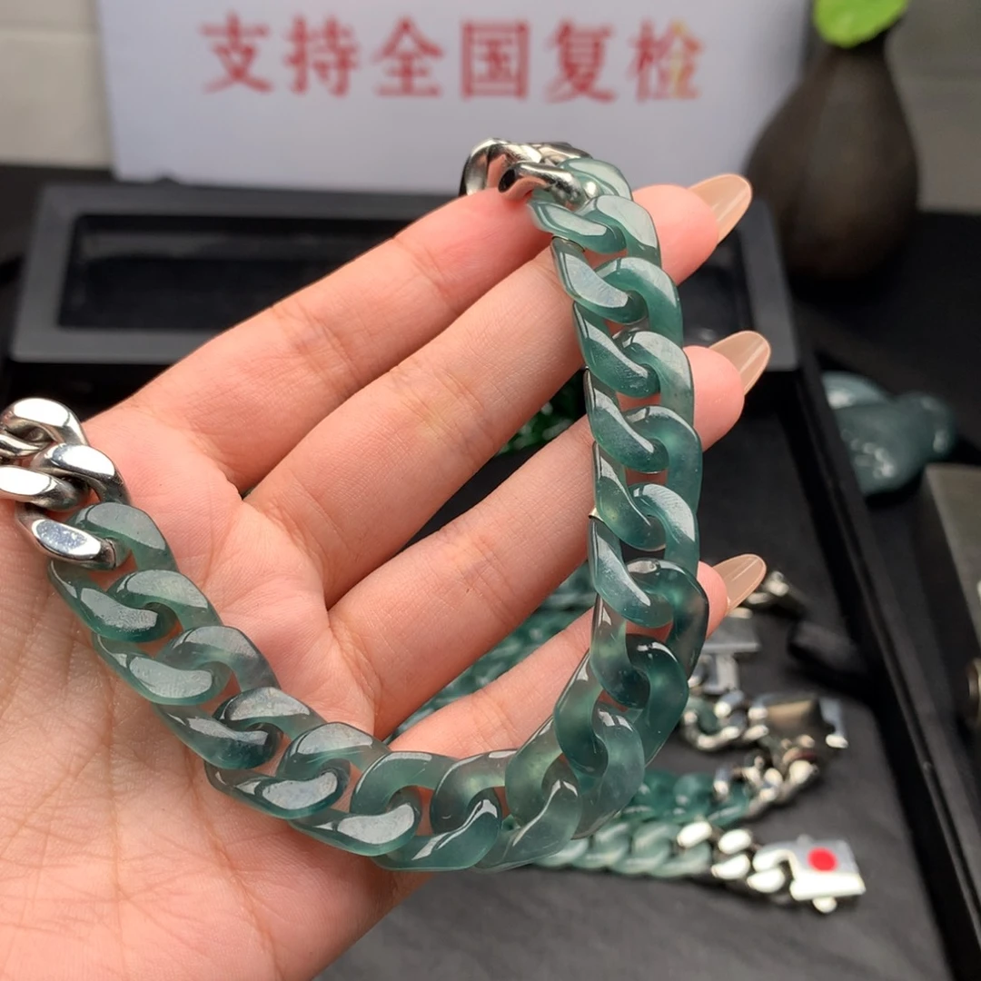 G***6翡翠未镶嵌手链00002
