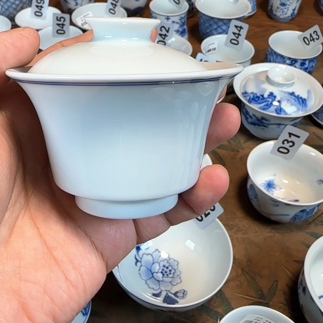 杯景德镇手工青花茶具