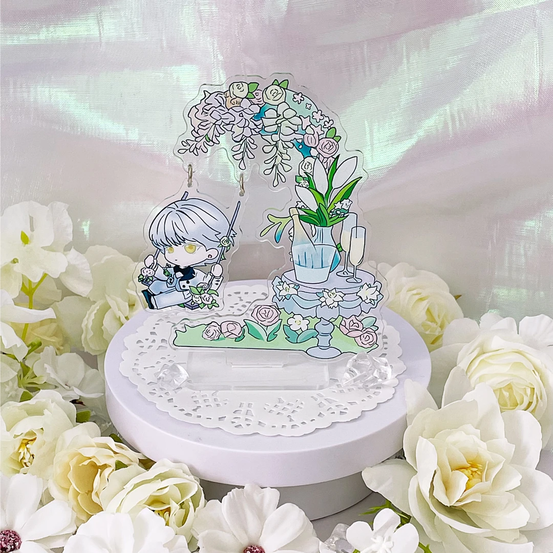 光与夜之恋同人周边齐司礼Q版手绘亚克力秋千立牌浮雕桌面摆件