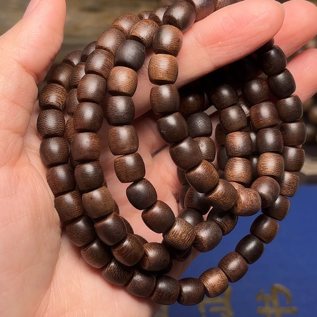 手串沉香越南芽庄绿棋楠玉化0.8×108