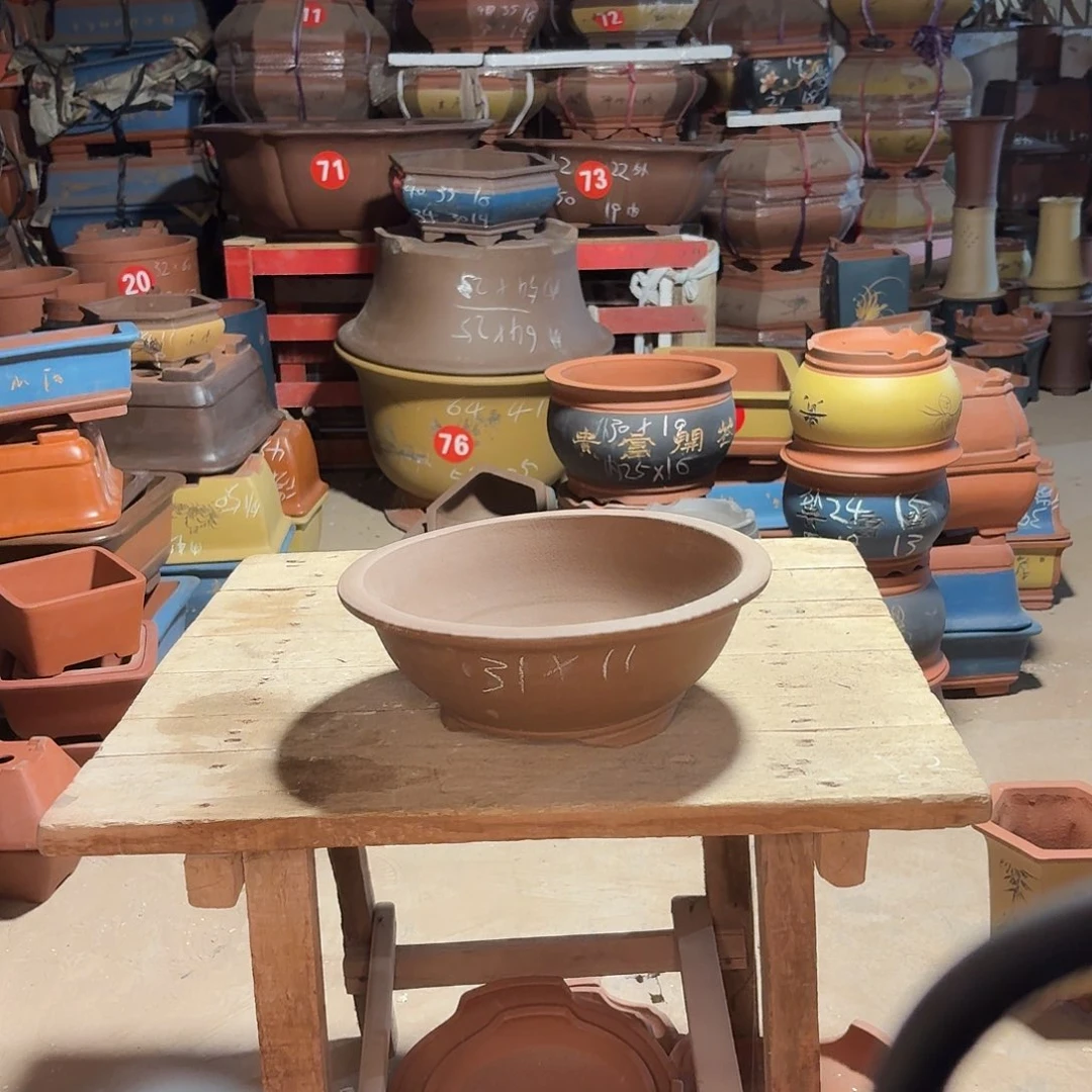 紫砂紫砂花盆碗盆一个