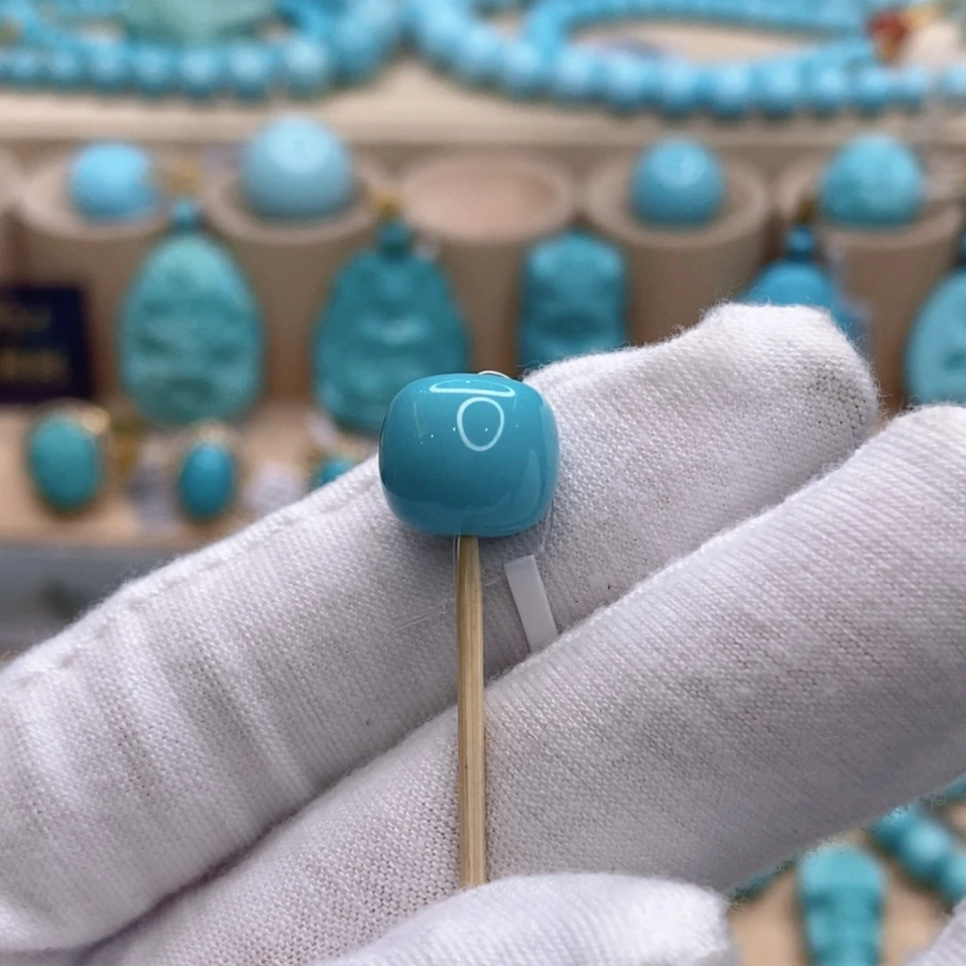 绿松石未镶嵌珠宝奇石11.3mm