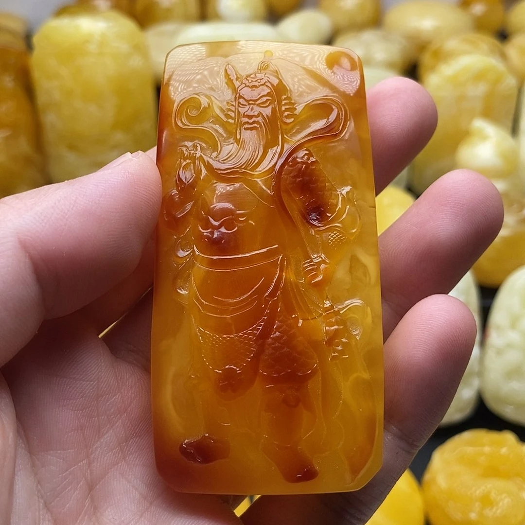 琥珀颈饰未镶嵌琥珀蜜蜡吊坠
