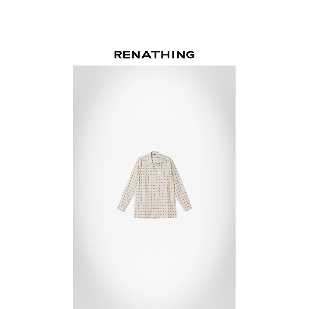 【RENATHING】轻薄舒适满刺绣衬衫