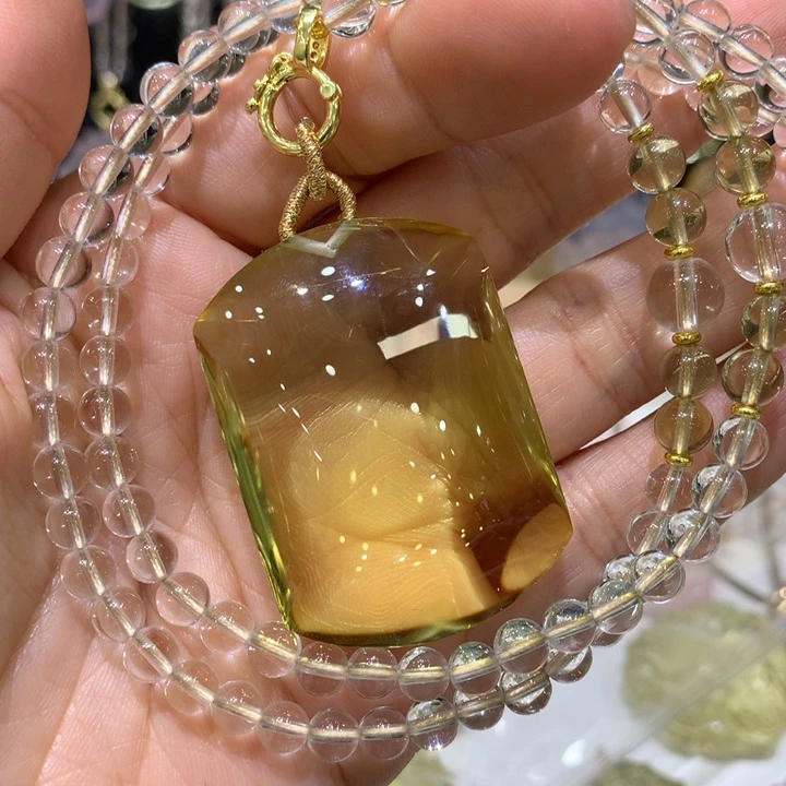 水晶颈饰未镶嵌天然