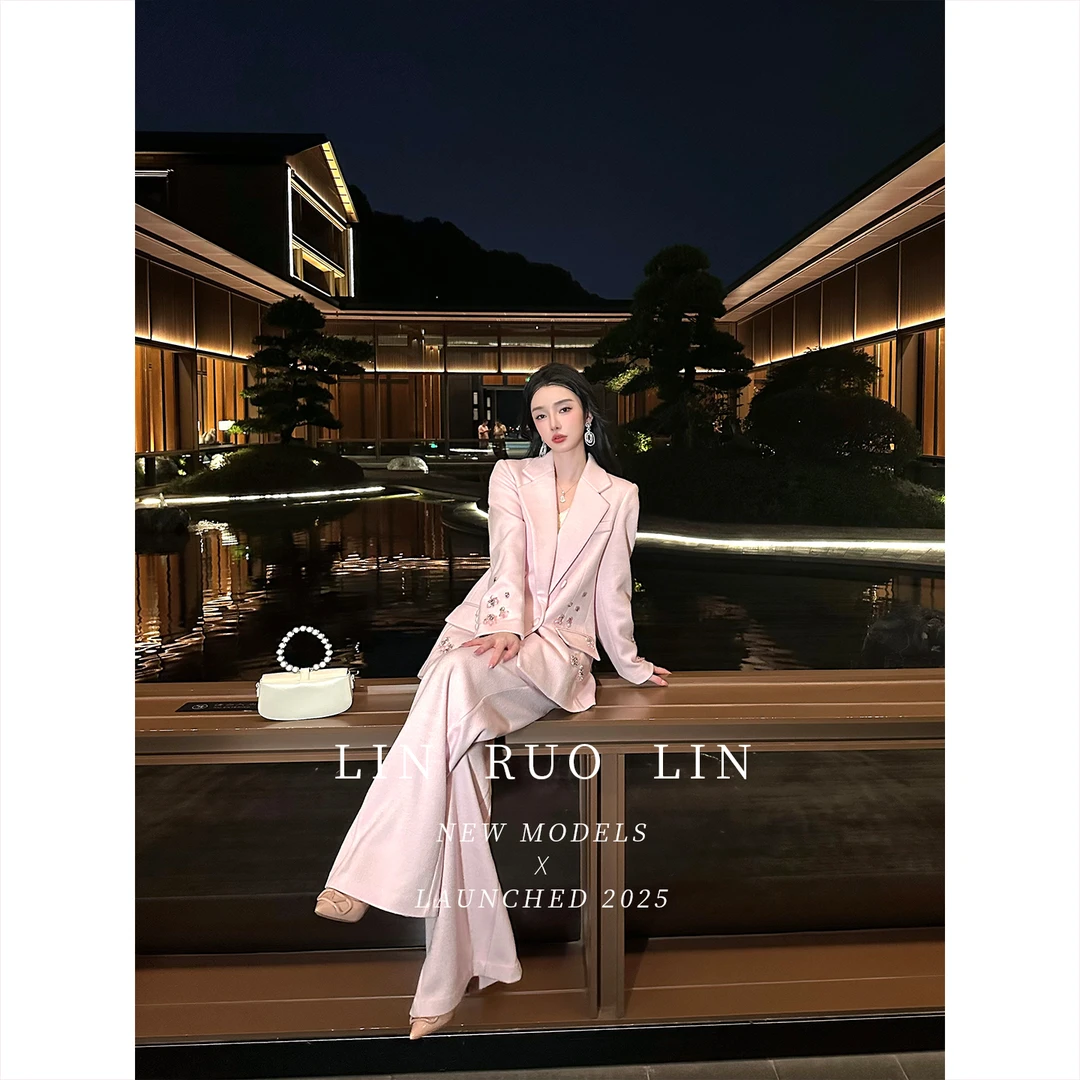 LRL【粉钻甜心】原创设计轻奢时尚慵懒风外套RL20256029