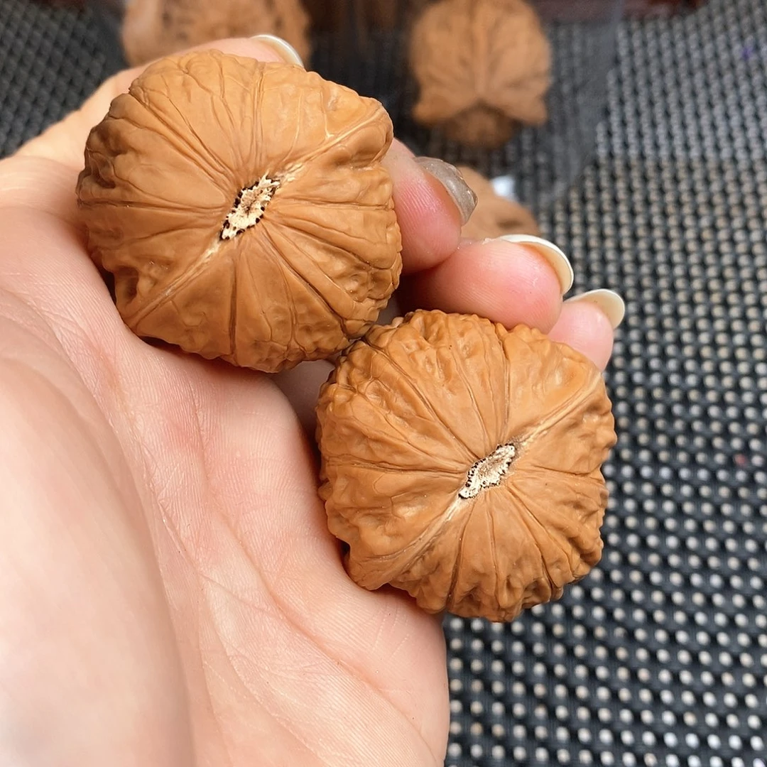 文玩核桃把件39尺铁锤全品