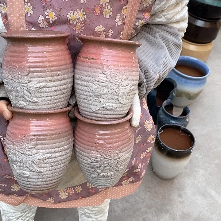 紫砂花盆正品口10高15