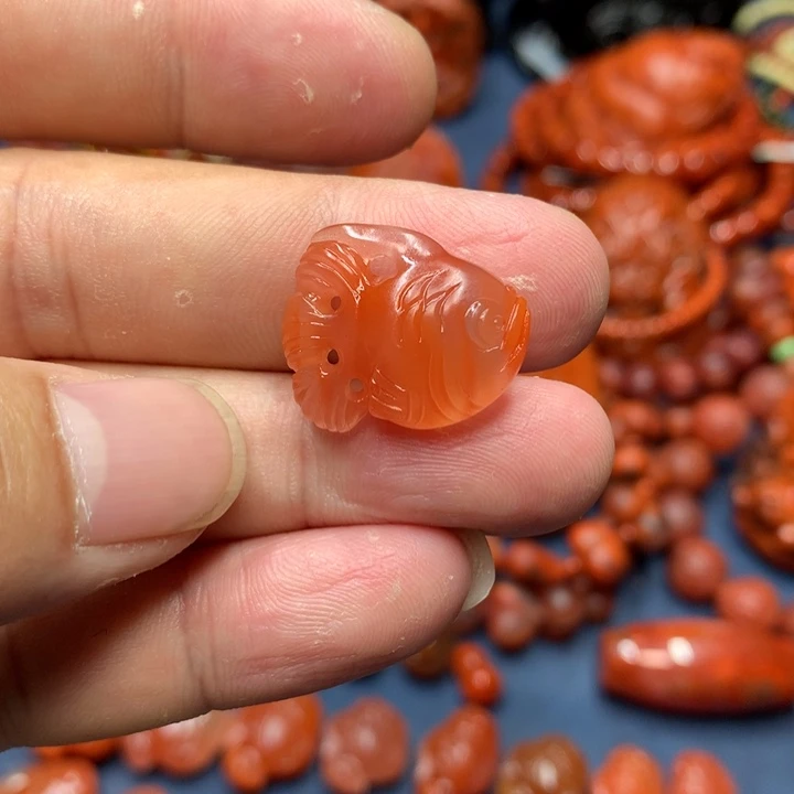 南红玛瑙未镶嵌吊坠(不含链)