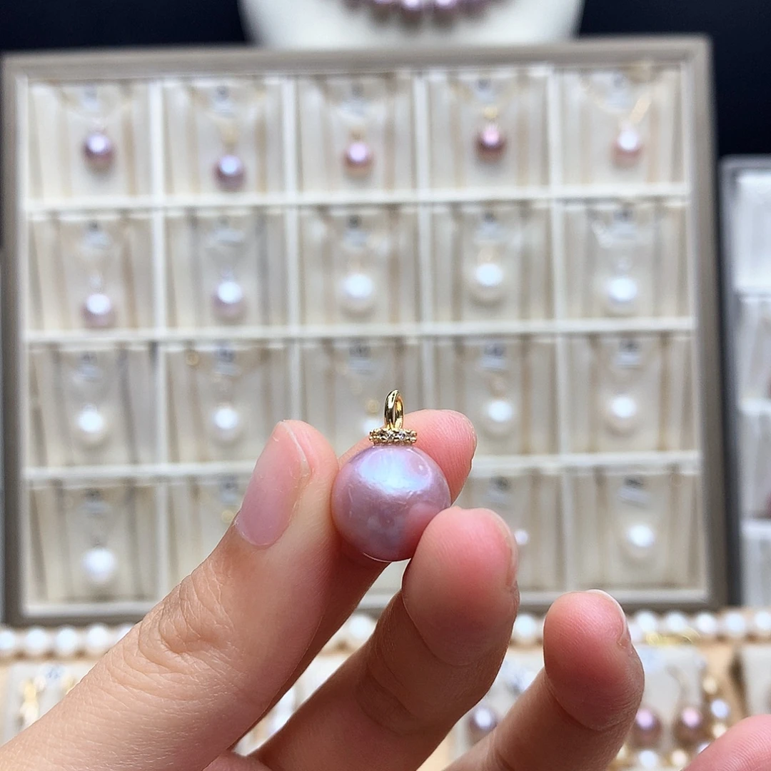 颈饰合金淡水珍珠