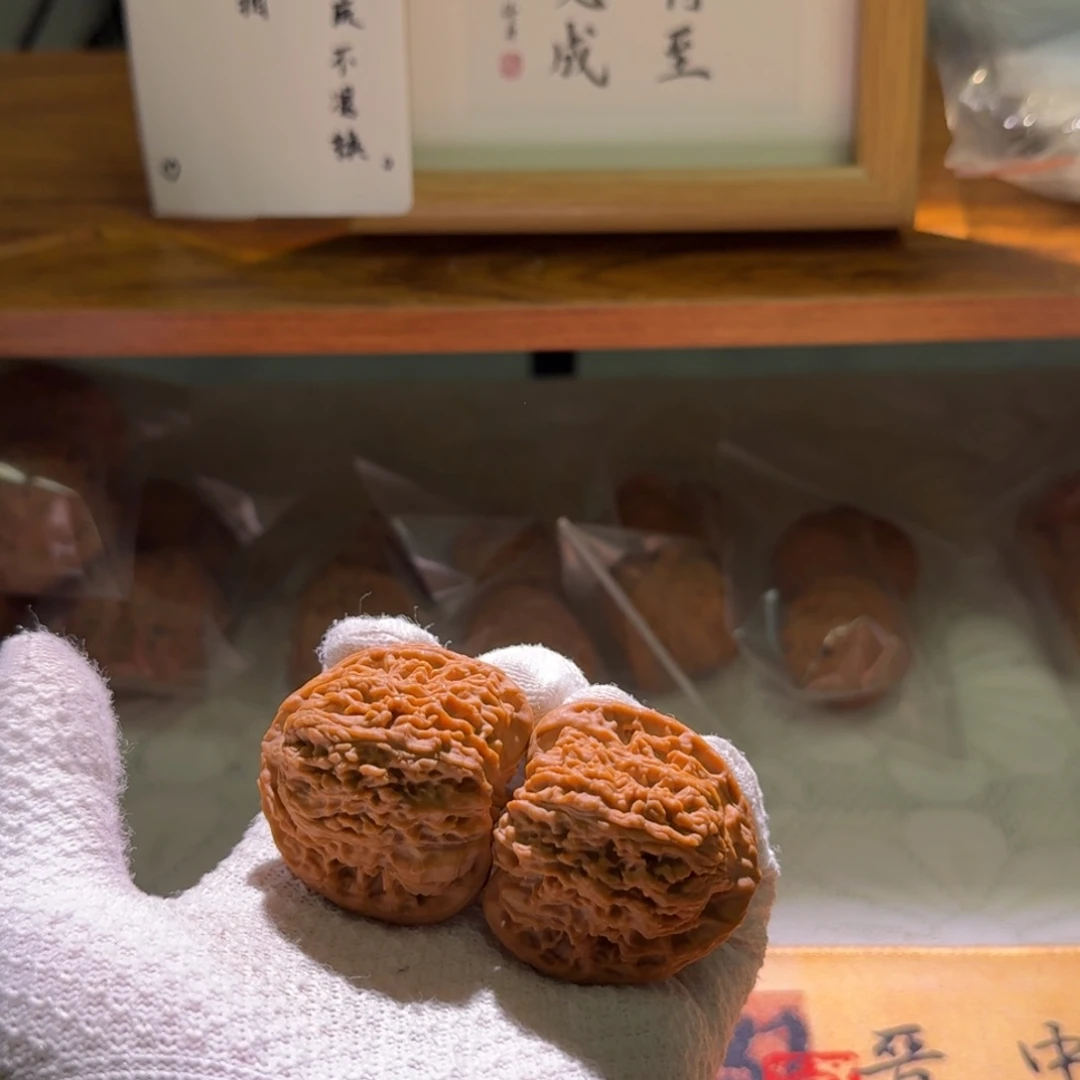 吊坠文玩核桃42南疆石三角拉丝团子