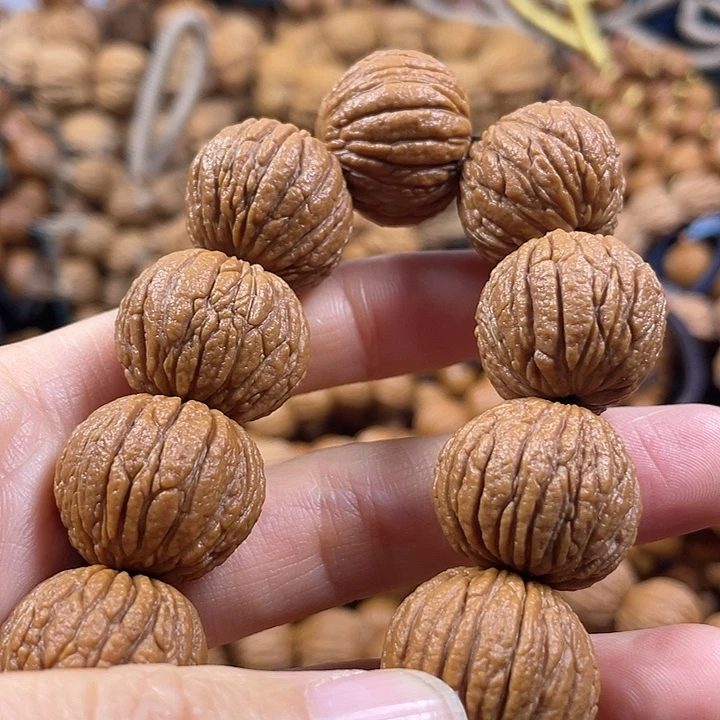 一***笑猴头核桃手串猴头核桃