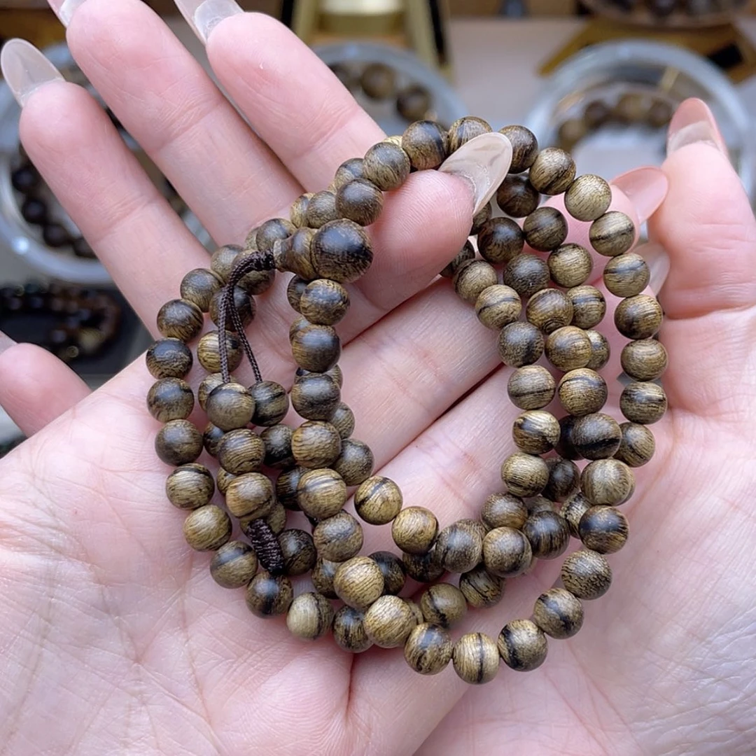 【闪购商品】手串沉香就*嘟越南芽庄白棋楠虎皮留疤