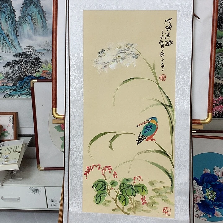国画翠鸟111111111111