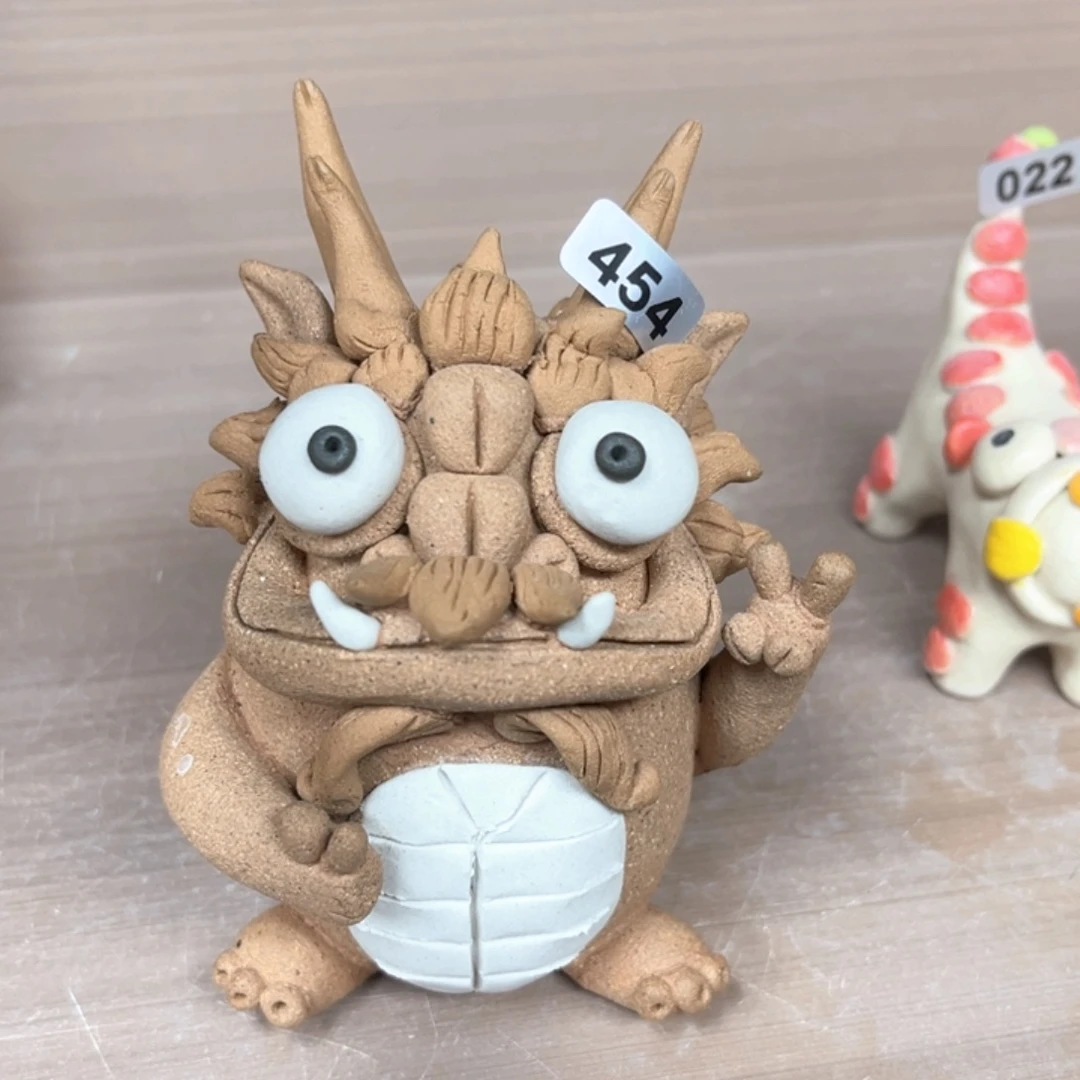 摆件纯手工抽象陶瓷摆件微瑕454