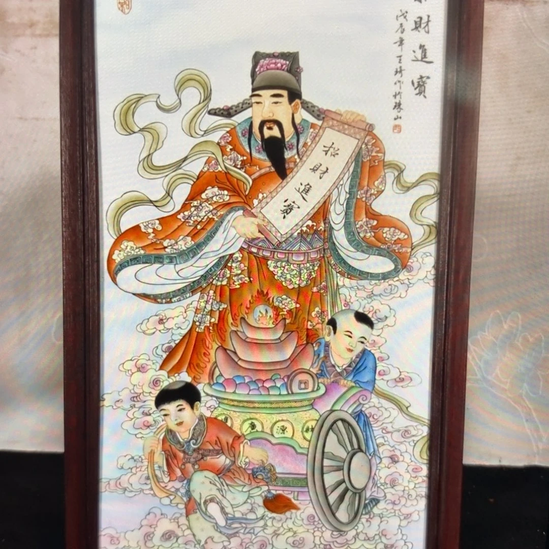 瓷1.2*66*1景德镇瓷板画柴窑烧制