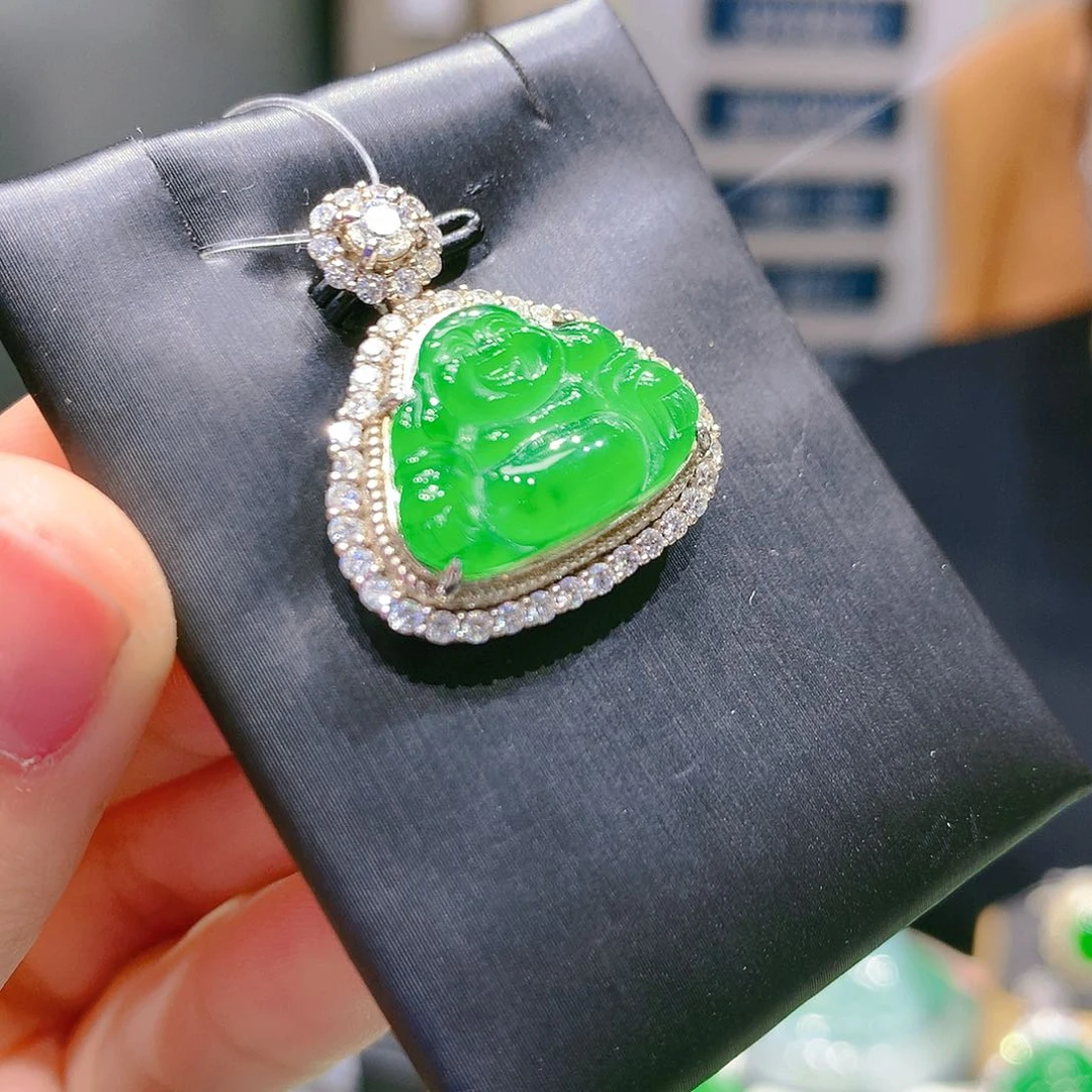 翡翠颈饰银S925镶嵌2甄选qj