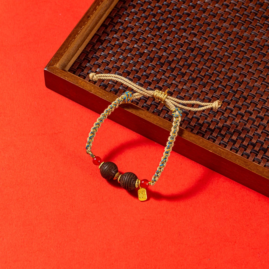 <真正非遗>清古香方雍牛链合香单圈手绳GHSLNX005