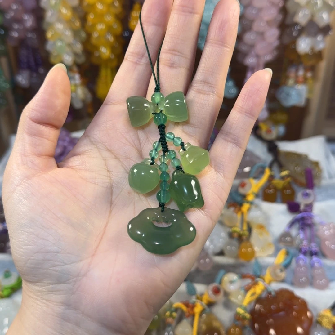 ****兽未镶嵌手机挂件玛瑙/玉髓