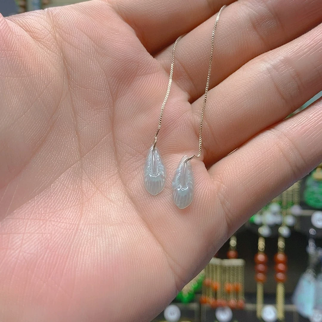 未镶嵌翡翠耳饰翡翠