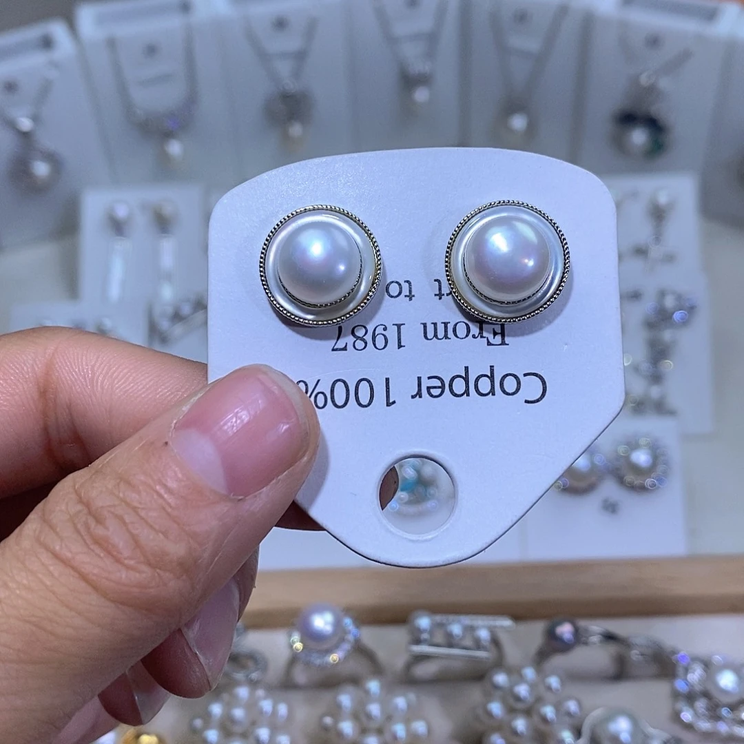 淡水珍珠未镶嵌耳饰