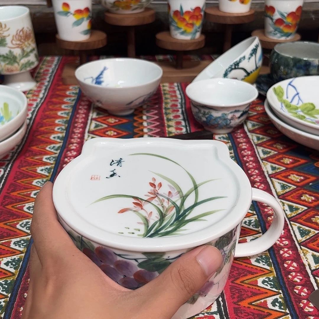 和***合摆件景德镇陶瓷高端瓷器