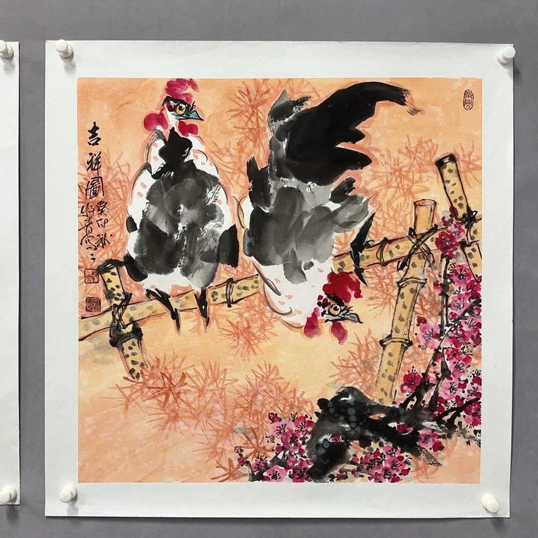 国画亲笔手绘放心去藏