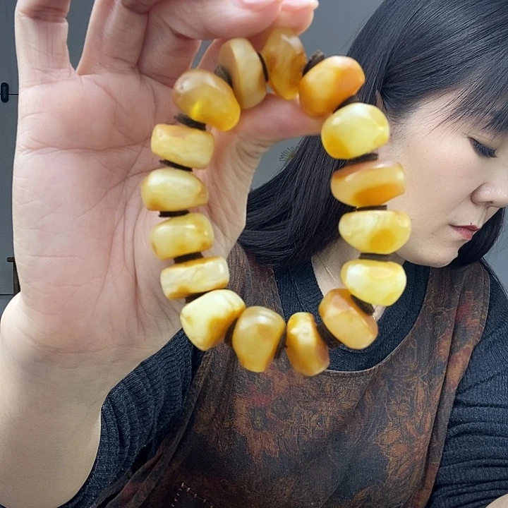 蜜蜡手串未镶嵌手串