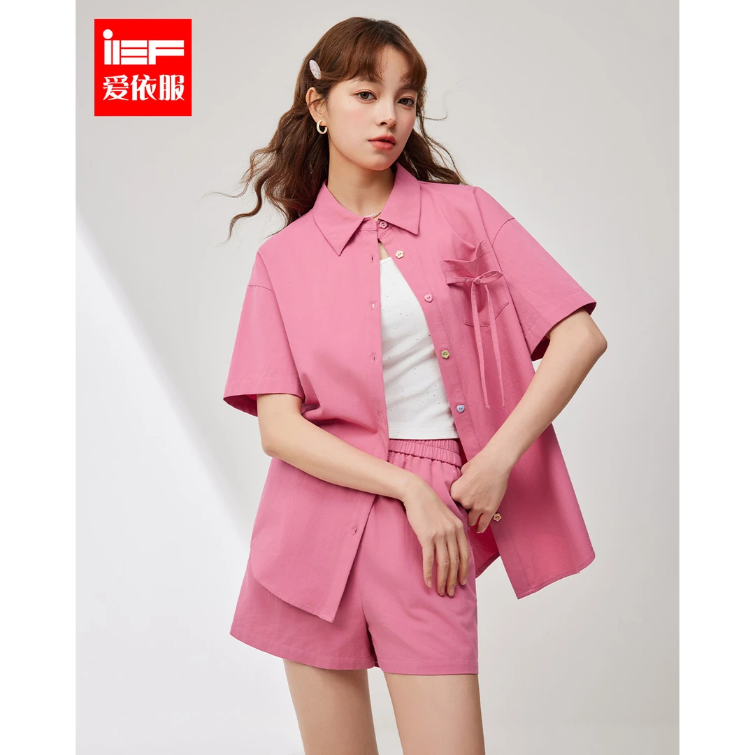 IEF/爱依服2025秋季新款时尚学院风减龄简约里外套裤欧若风