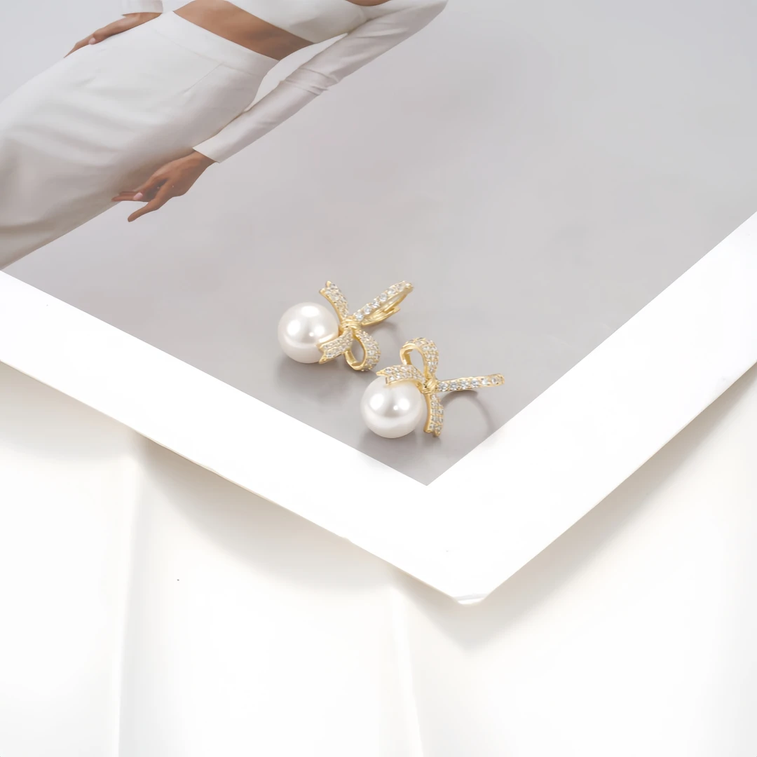 铜合金锆石耳饰 耳环0325