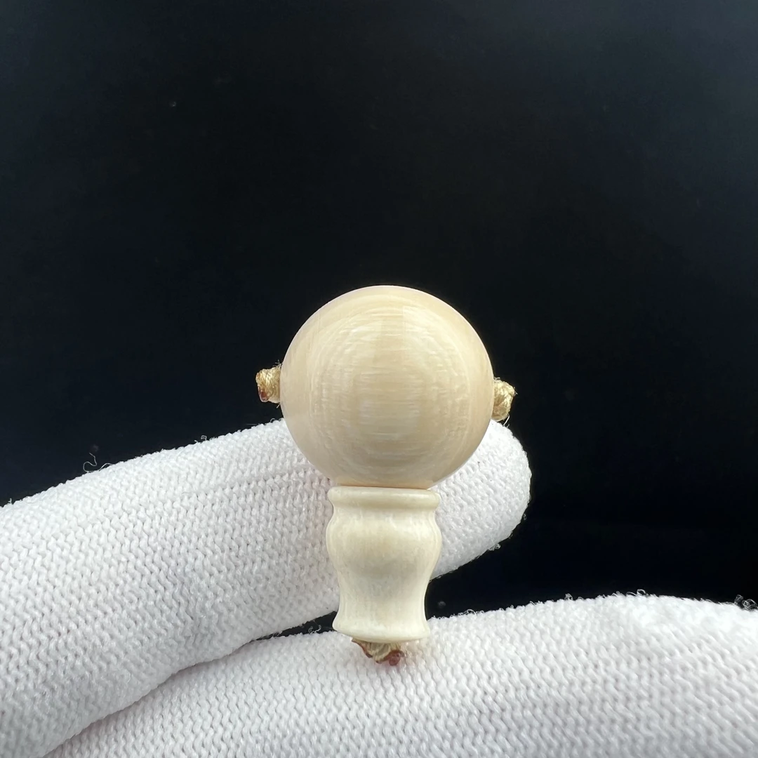 G1086天然猛犸牙 藏式带皮三通18x29mm支持鉴定 一物一图