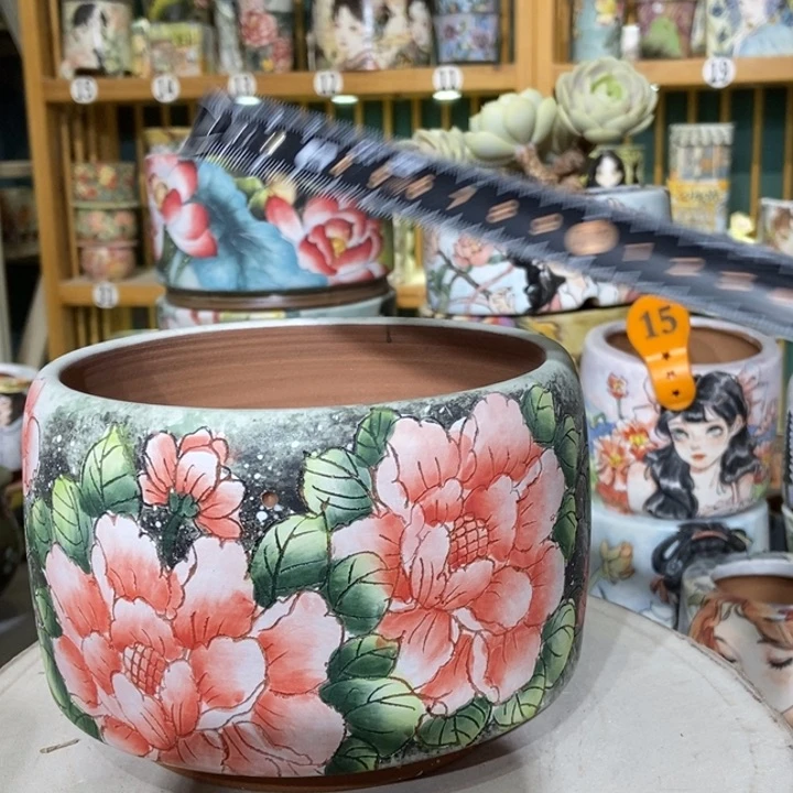 红陶景德镇艺术手绘作品