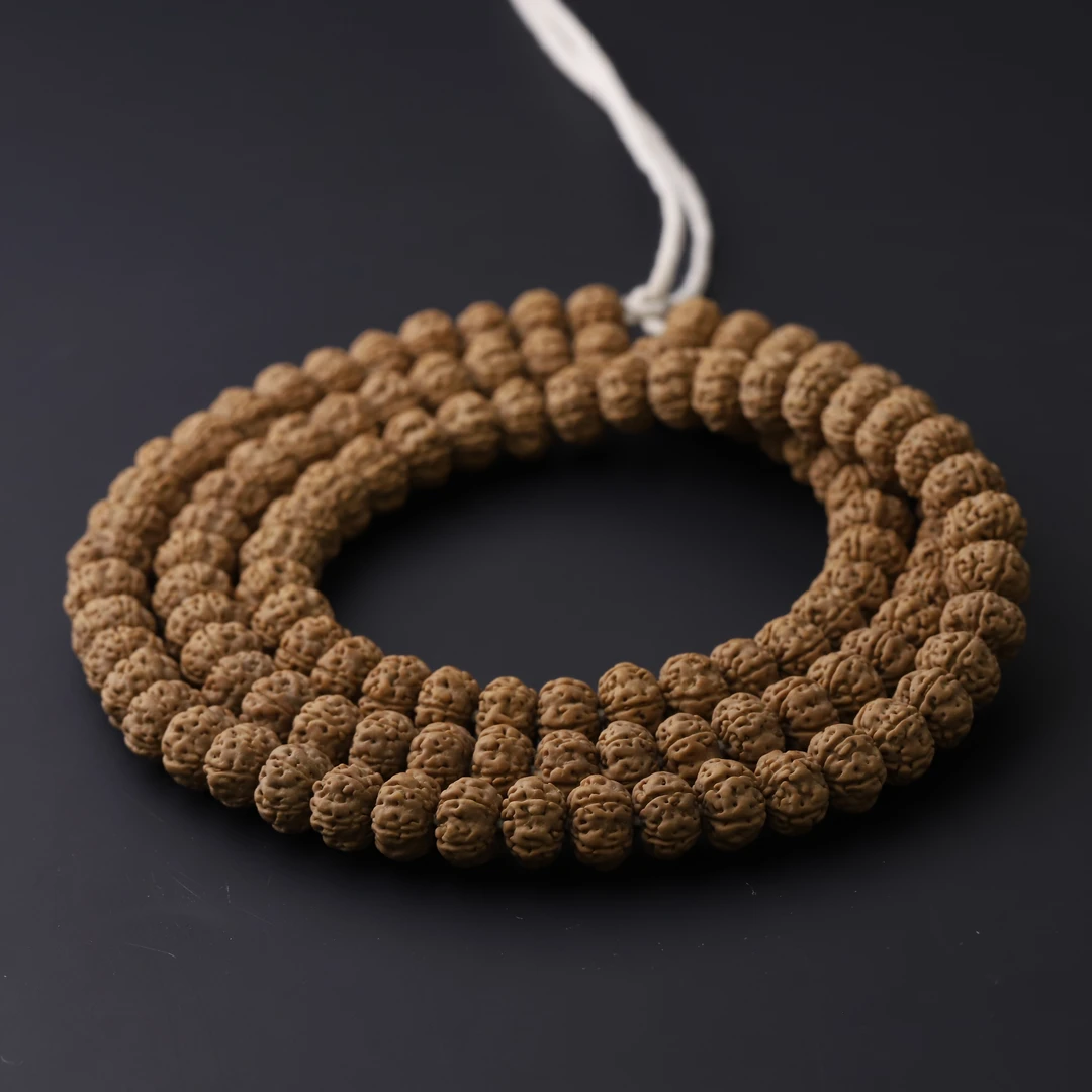 S8255【树王】精挑配矮南瓜桩爆肉双龙纹小金刚菩提文玩108长串