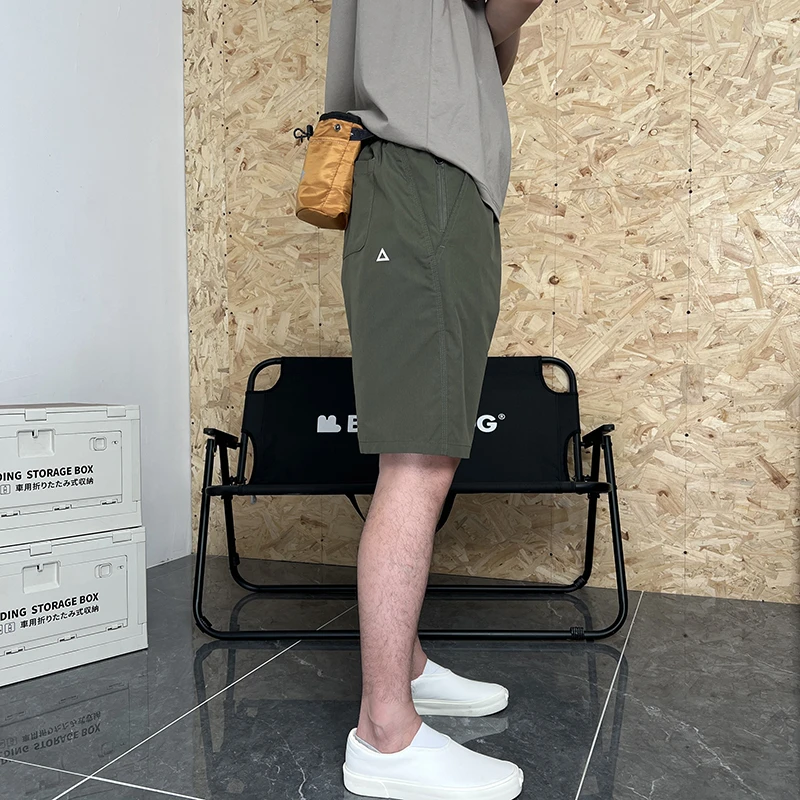 三角标速干防水冲锋短裤男夏季户外登山裤子美式机能风工装运动裤