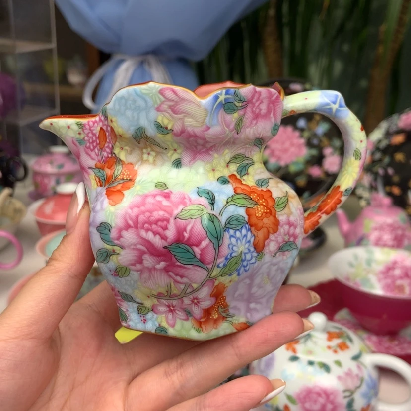 【闪购商品】安*啊景德镇陶瓷手绘公道万花