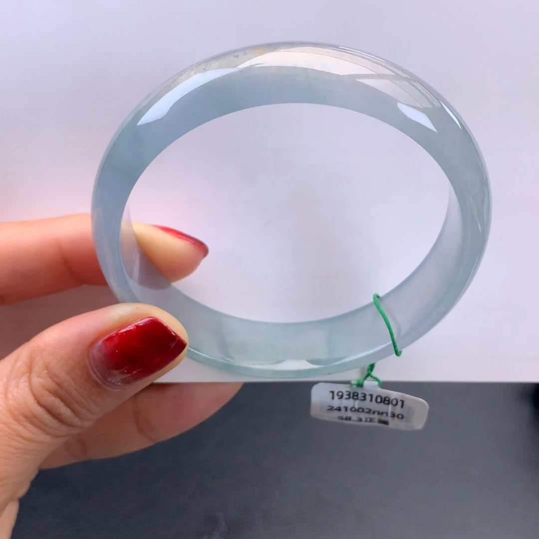 翡翠未镶嵌手镯高冰蓝钢手镯