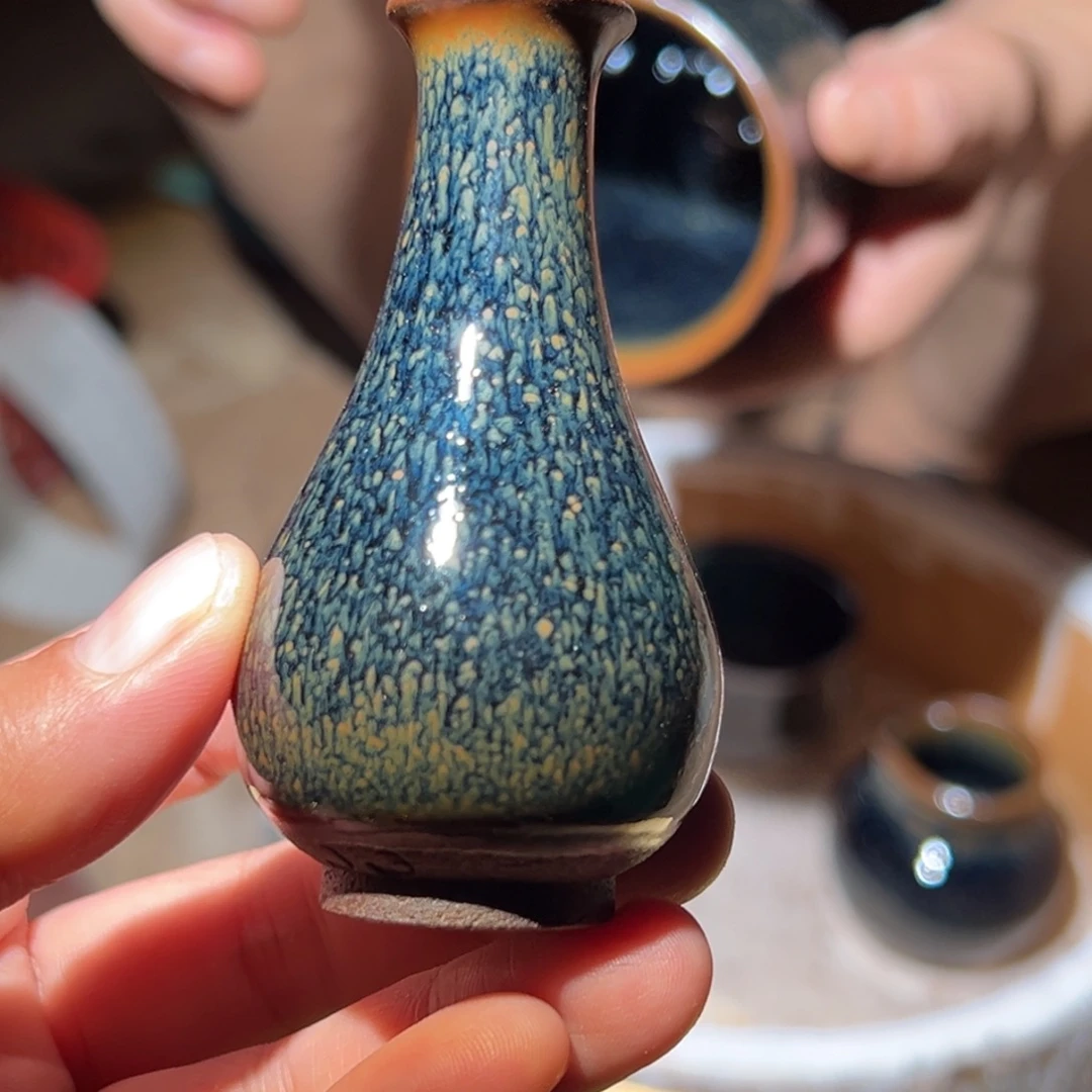 茶盏顺阳里龙窑柴烧花瓶