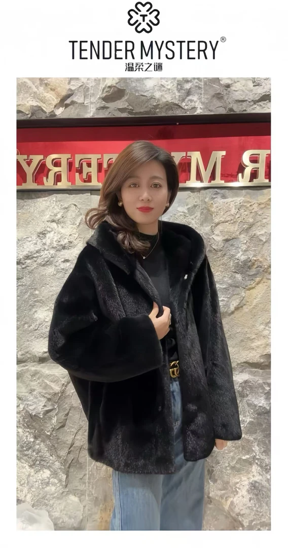 TM·温柔之谜❉【巫师帽】进口水貂外套