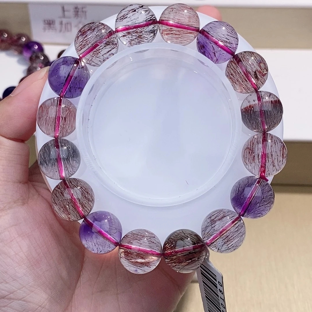 未镶嵌手链水晶黑加仑13+